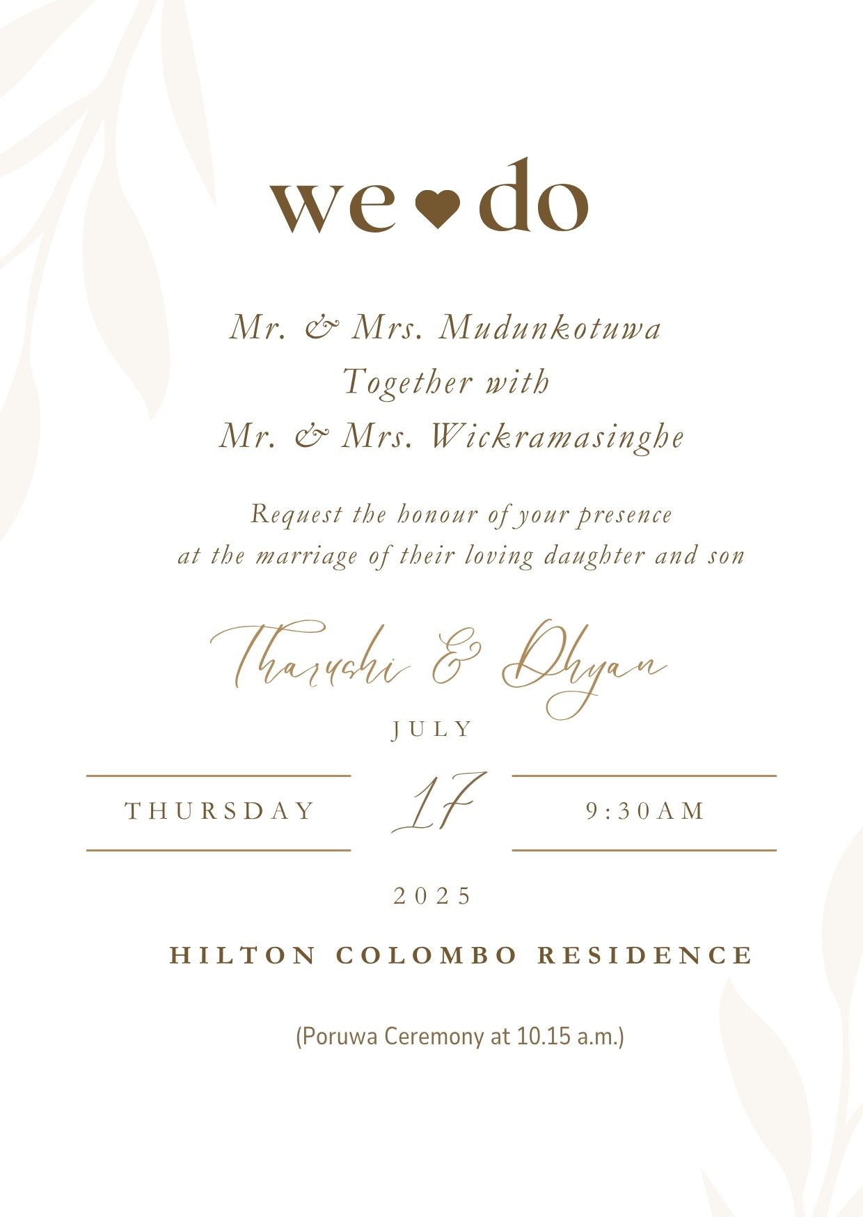 Wedding Invitation